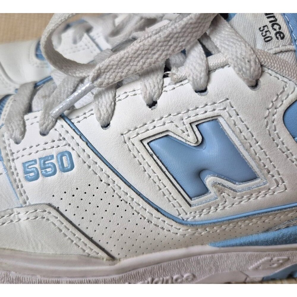 NEW New Balance 550 White University Blue Men's 6 Tennis Shoes Sneakers CLEAN - Picture 5 of 12